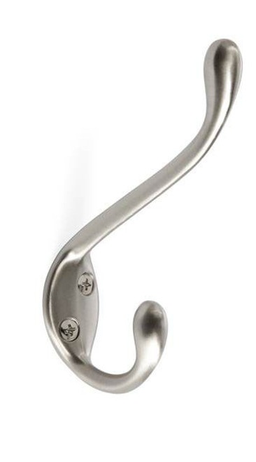 Amerock H55451G10 Large Coat and Hat Hook Satin Nickel Finish