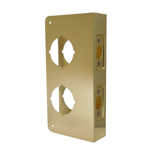 Don-Jo 261-AB-CW Antique Brass Door Wrap-Around with 2-1/8" Holes with 3-5/8" centers