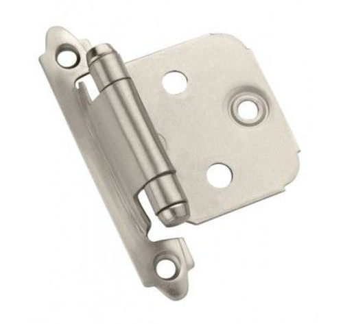 Amerock CM7139G10 Variable Overlay Self Closing Face Mount Cabinet Hinge Satin Nickel Finish *Must be Purchased in Multiples of 100*