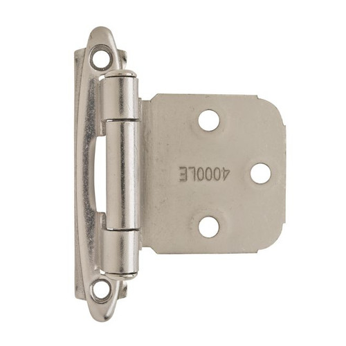 Amerock BPR7629G10 Variable Overlay Self Closing Face Mount Cabinet Hinge 2 Pack Satin Nickel Finish