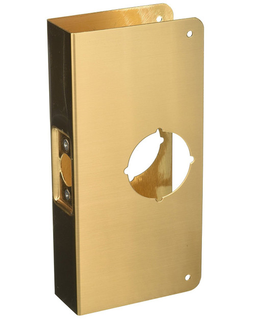 Don-Jo 2-BZ-CW Satin Bronze Door Wrap-Around for Cylindrical Door Locks with 2-1/8" Hole