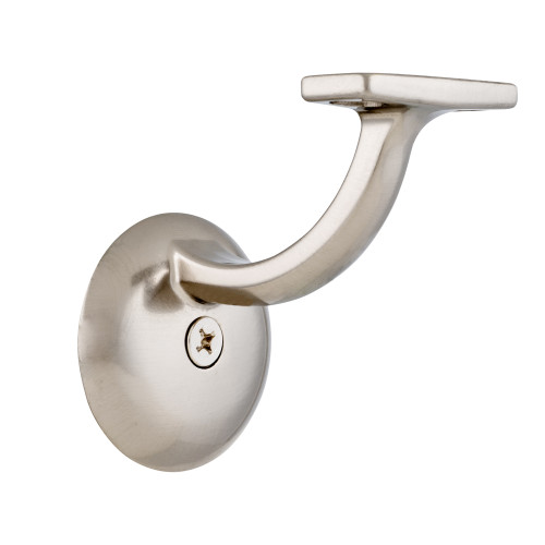 GEO HBJ3-SN 2-3/16" x 3-1/4" Jumbo Heavy Duty Handrail Bracket Satin Nickel Finish