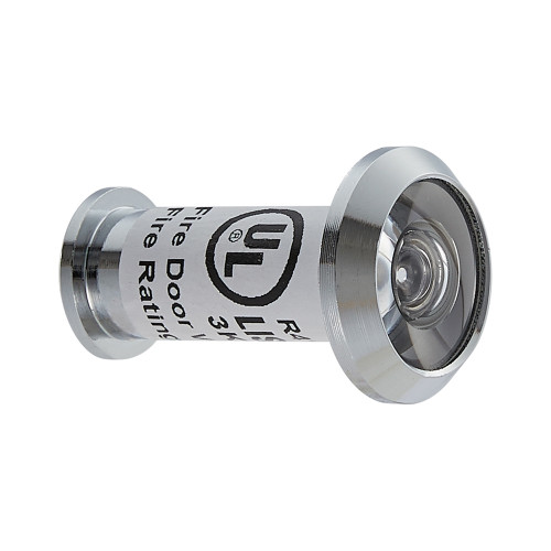 GEO DV180UL-PC 20 Minute UL Fire Rated 180 Degree Door Viewer for 9/16" Hole for 1-3/8" to 2-1/4" Door Polished Chrome Finish