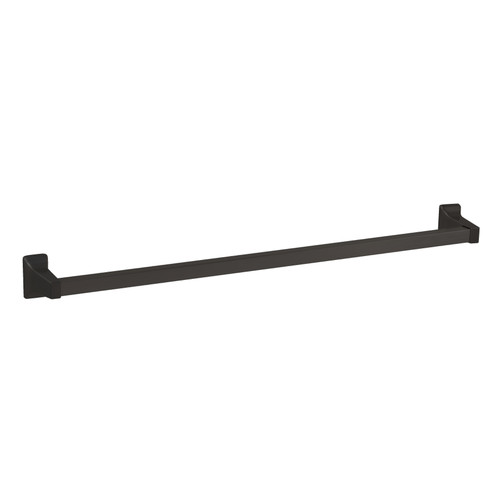 GEO OL2434-MB 24" x 5/8" Olson Towel Bar with 1" x 1-3/4" Base Matte Black Finish