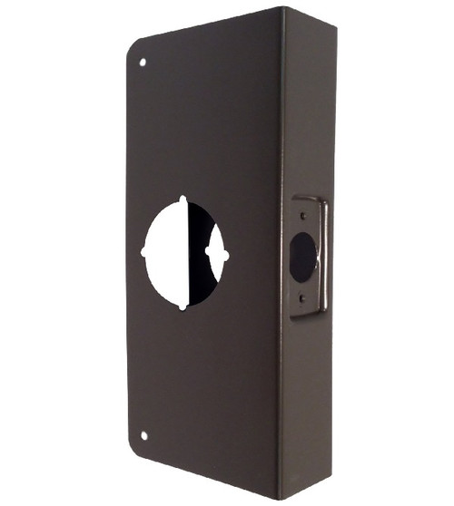 Don-Jo 3-10B-CW Oil Rubbed Bronze Door Wrap-Around for Cylindrical Door Locks with 2-1/8" Hole