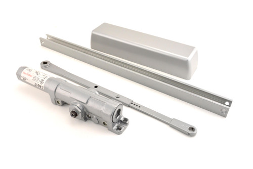 LCN 1461TSTDALFPC Adjustable 1-6 Track Closer with Full Cover and TBSRT Thru Bolts 689 Aluminum Finish