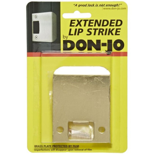 Don-Jo EL-125-605 Polished Brass Extended Lip Strike