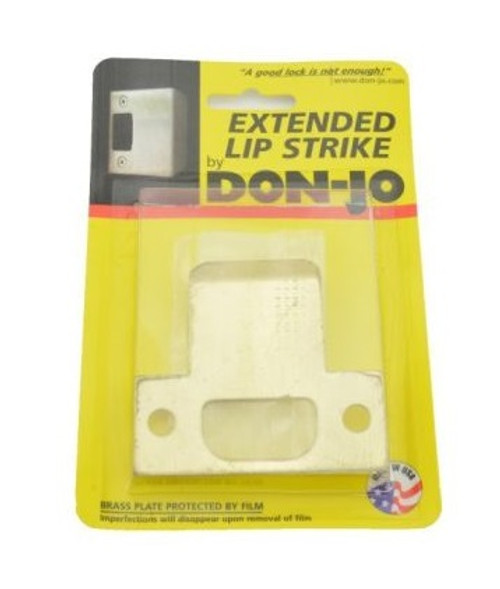 Don-Jo ETS-102-605 Polished Brass Extended Lip Strike