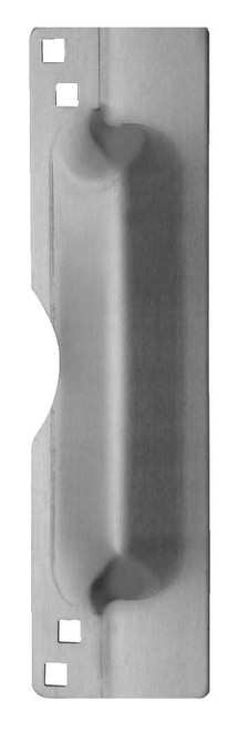 Don-Jo LP-211-EBF-SL Silver Coated Latch Protector for Outswinging Entrance Doors