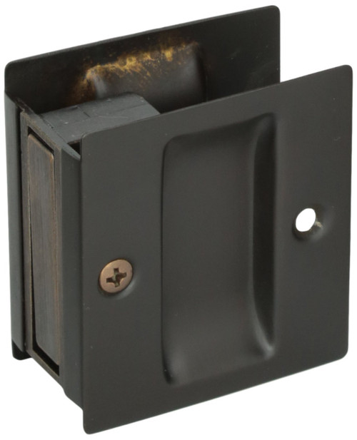 Don-Jo PDL-100-622 Matte Black Passage Pocket Door Lock