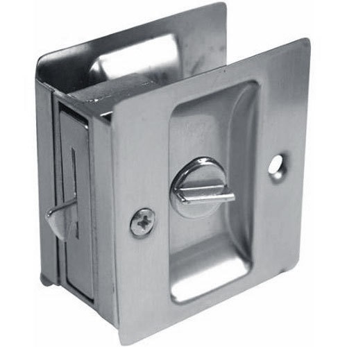 Don-Jo PDL-101-626 Satin Chrome Privacy Pocket Door Lock