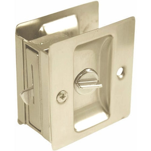 Don-Jo PDL-101-619 Satin Nickel Privacy Pocket Door Lock