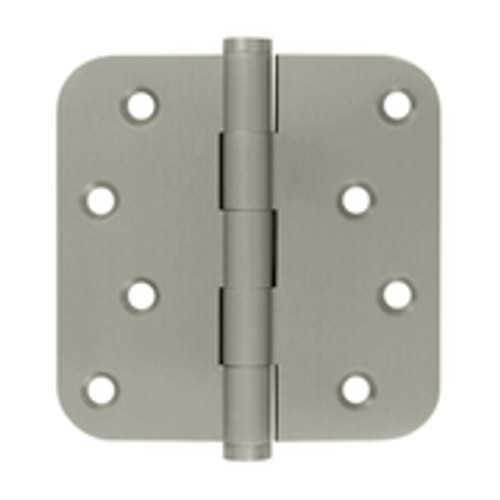 Don-Jo RPB74040-58-633 US4 Satin Brass Plated, Clear Coated 4" 5/8 Radius Residential Hinge