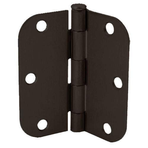 Don-Jo RPB73535-58-640 US10B Oil Rubbed Bronze Plated, Clear Coated 3-1/2" 5/8 Radius Residential Hinge