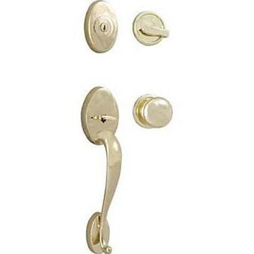 Weslock 2105/2104-U-B Lifetime Polished Brass Lexington Dummy Handleset Bordeau Lever