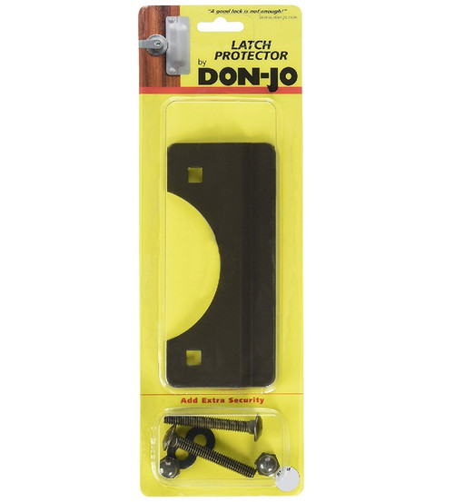 Don-Jo SLP-206-EBF-DU Duro Coated Short Latch Protector for Outswinging Doors