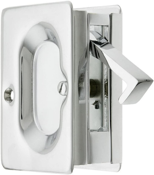 Emtek 2101US26 Polished Chrome Passage Pocket Door Lock