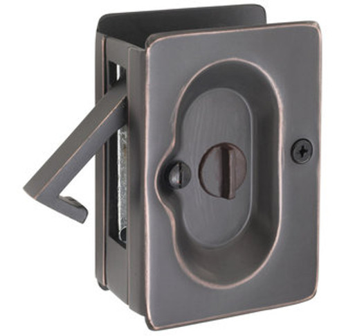 Emtek 2102US14 Polished Nickel Privacy Pocket Door Lock