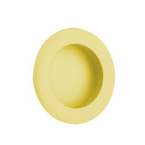 Emtek 2211US3NL Unlacquered Brass Round Flush Pull