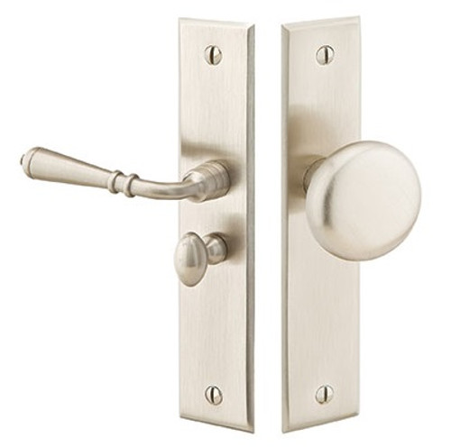 Emtek 2291TWB Tumbled White Bronze Rectangular Style Screen Door Lock