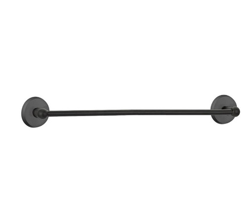 Emtek 23023FB Flat Black 30" Sandcast Bronze Towel Bar