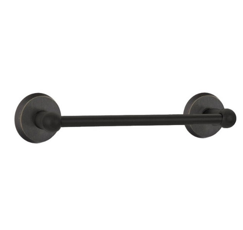 Emtek 23024MB Medium Bronze 12" Sandcast Bronze Towel Bar