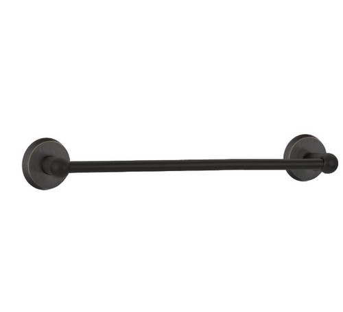 Emtek 23022MB Medium Bronze 24" Sandcast Bronze Towel Bar