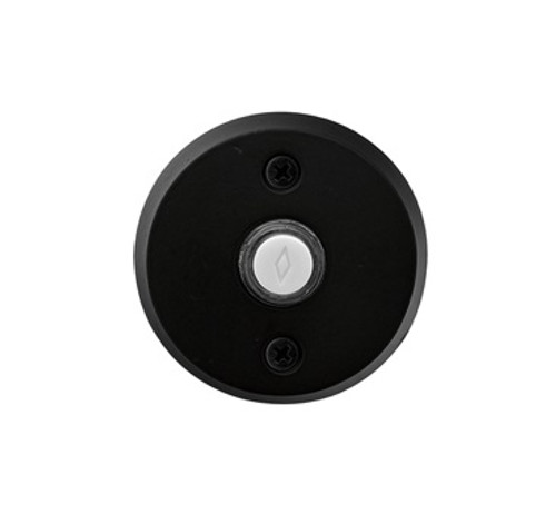Emtek 2422MB Medium Bronze Doorbell Button with #2 Style Rosette
