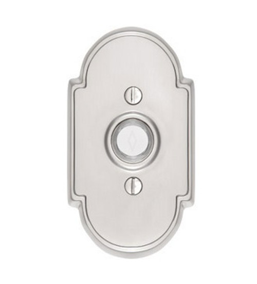 Emtek 2408US26 Polished Chrome Doorbell Button with #8 Rosette