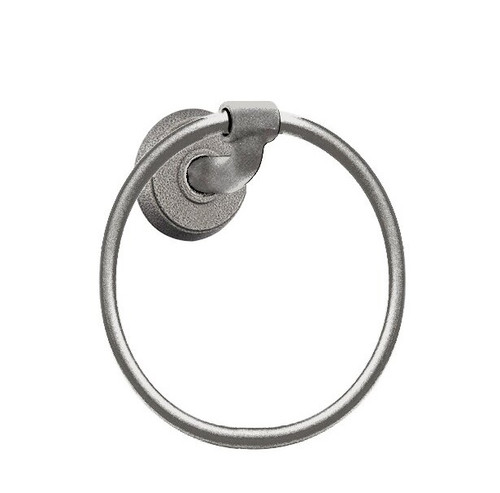 Emtek 2501SWS Satin Steel Wrought Steel Towel Ring