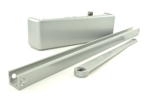 LCN 4111TSTDALRH Right Hand Size 1 Stop Face Push Side Track Door Closer with TBSRT Thru Bolts 689 Aluminum Finish