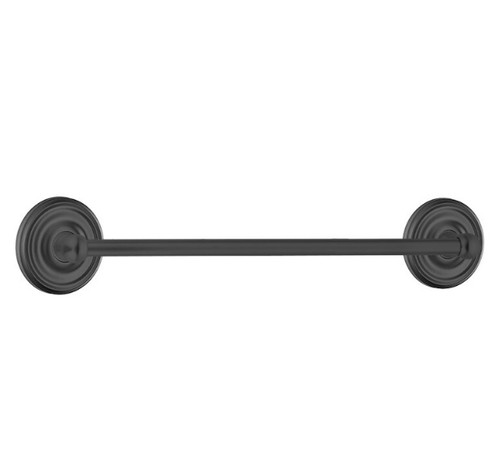 Emtek 26022US19 Flat Black 24" Traditional Brass Towel Bar