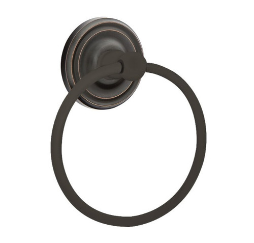 Emtek 2601US10B Oil Rubbed Bronze Traditional Brass Towel Ring