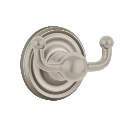 Emtek 2609US15A Pewter Traditional Brass Double Hook with Rosette