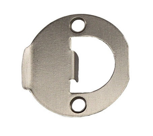 Kwikset 83929-006 Full Round Strike Satin Nickel Finish (10 Pack)