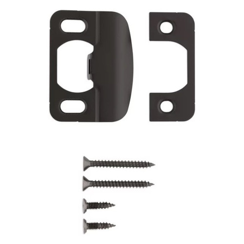 Kwikset 83534-002 Round Corner Adjustable Lip Strike for US11P Venetian Bronze and 514 Matte Black Finish