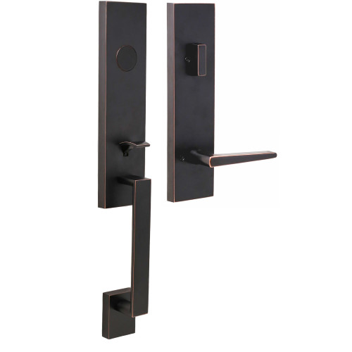 Weslock 02875-1710020 Leighton Dummy Handle set with Philtower Lever Trim Oil Rubbed Bronze Finish