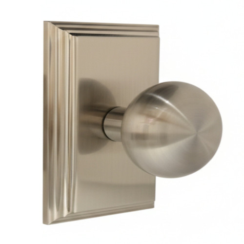 Weslock 03700ININSL20 Impresa Woodward Passage Lock with Adjustable Latch and Full Lip Strike Satin Nickel Finish