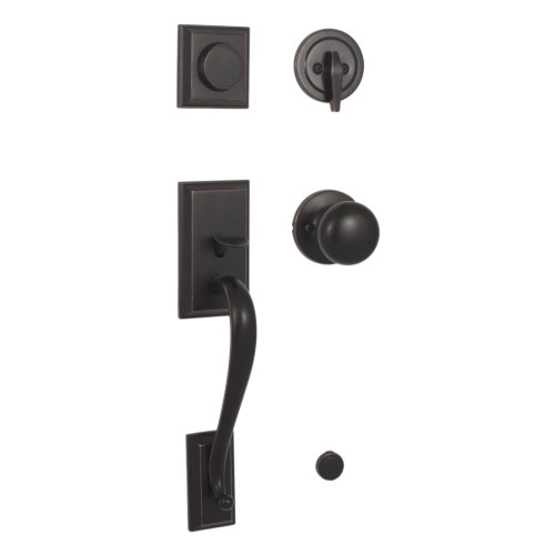 Weslock 02835-1S10020 Mercy Dummy Handle set with Salem Knob Oil Rubbed Bronze Finish