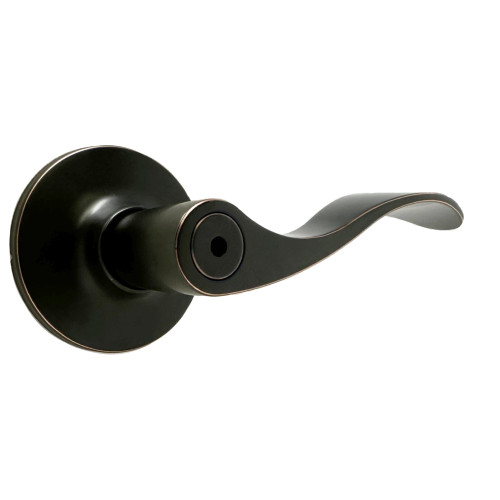 Weslock 00210X1X1FR20 New Haven Privacy Lock with Adjustable Latch and Full Lip Strike Oil Rubbed Bronze Finish