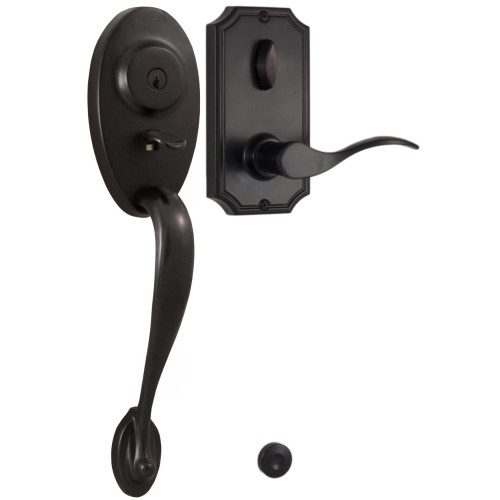 Weslock L1441-1U1SL2D Left Hand Lexington 1400 Series Panic Proof Entry with Interior Bordeau Lever Oil Rubbed Bronze Finish