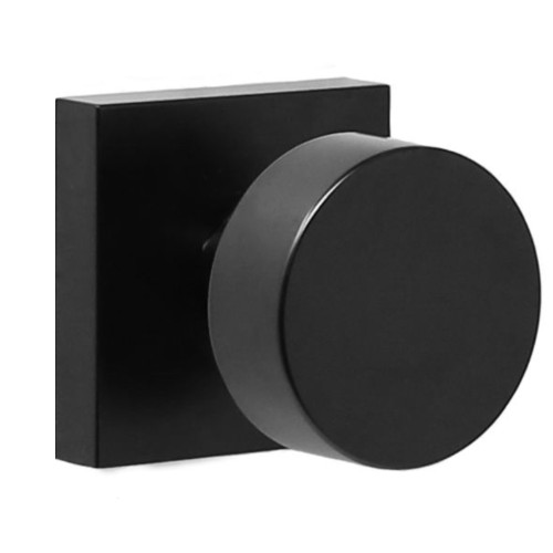 Weslock 007004242FR20 Mesa Knob Passage Lock with Adjustable Latch and Full Lip Strike Matte Black Finish