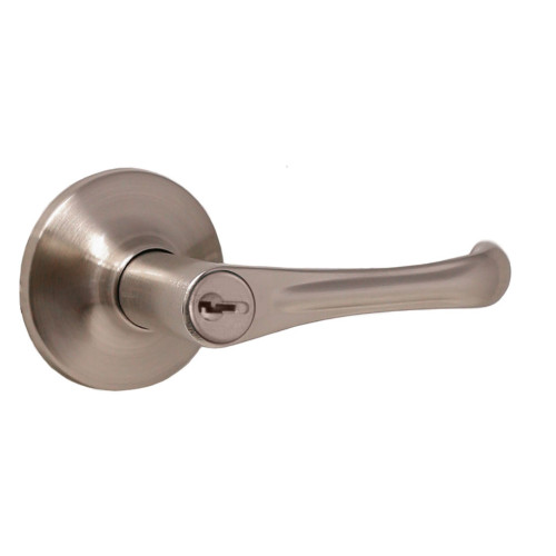 Weslock 00240VNVNFR23 Somerset Entry Lock with Adjustable Latch and Full Lip Strike Satin Nickel Finish