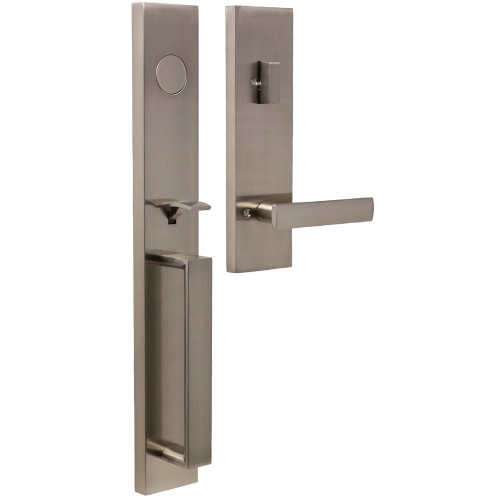 Weslock 02895-N3N0020 Xanthis Dummy Handle set with Utica Lever Trim Satin Nickel Finish