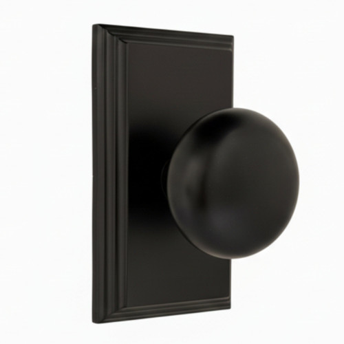 Weslock 03710I2I2SL20 Impresa Woodward Privacy Lock with Adjustable Latch and Full Lip Strike Matte Black Finish