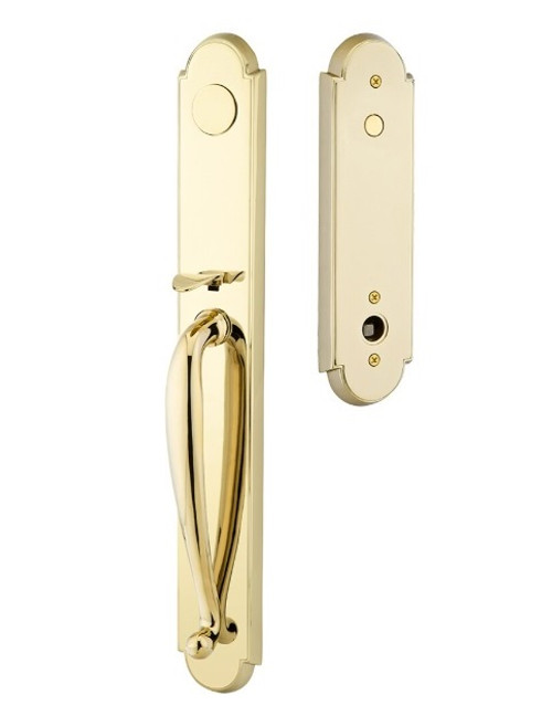 Emtek 4304US3 Lifetime Brass Wilmington Brass Tubular Style Dummy Entryset with Your Choice of Handle