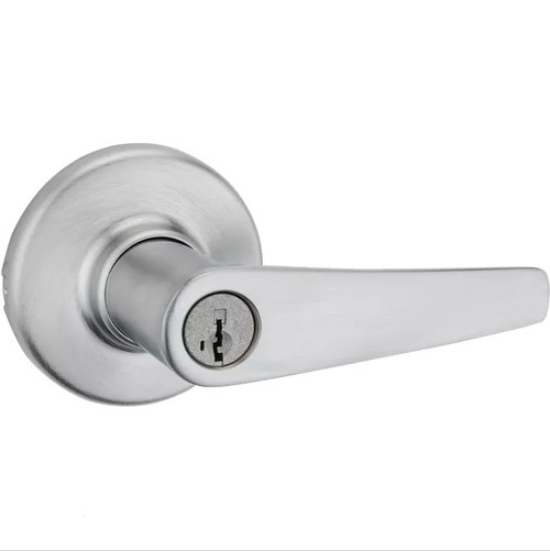 Kwikset 405DL-26D Satin Chrome Keyed Entry Delta Lever