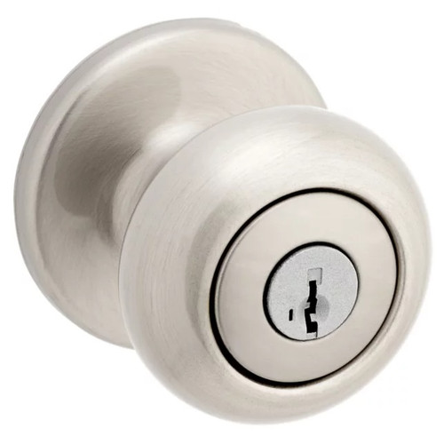 Kwikset 400CV-15 Satin Nickel Keyed Entry Cove Knob