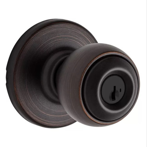 Kwikset 400P-11P Venetian Bronze Keyed Entry Polo Knob