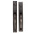 Emtek 455636-FB Flat Black Sandcast Bronze Rectangular Full Tubular Style Dummy Grip by Grip Entryset